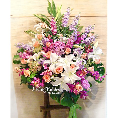 GO3154 Grand Opening flower basket